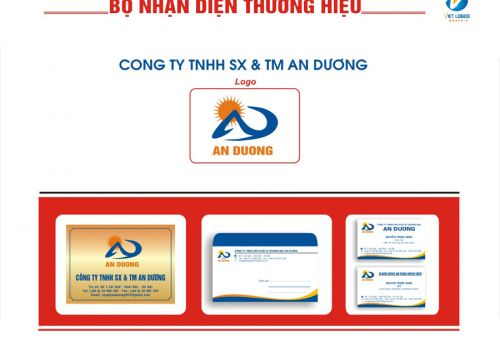 Bộ nhận diện thương hiệu công ty TNHH sản xuất và thương mại An Dương